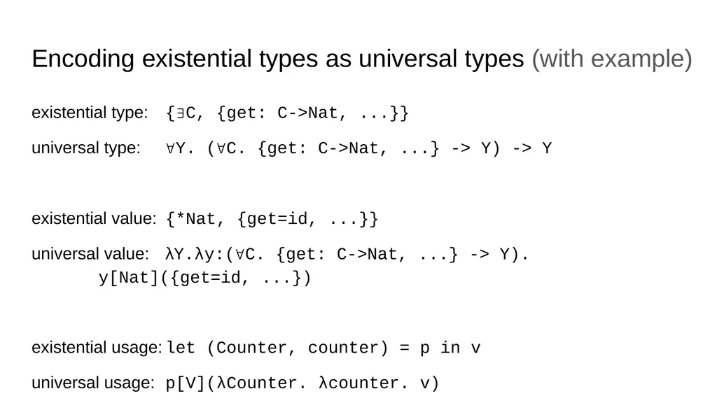 Existential Types Sijmen van Bommel & Quinten Kock - slide 17 of 17