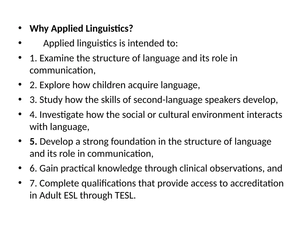 Applied Linguistics Definitions Applied - slide 6 of 9