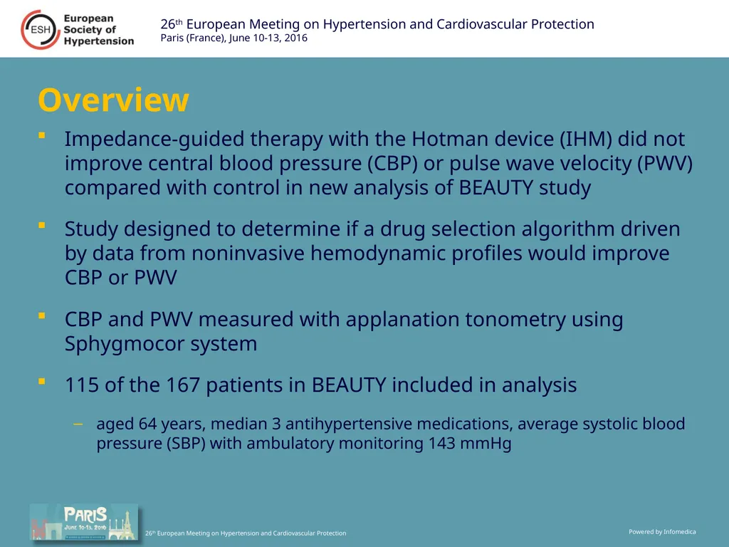 BEAUTY Trial: Hypertension Control Not Improved - slide 2 of 7