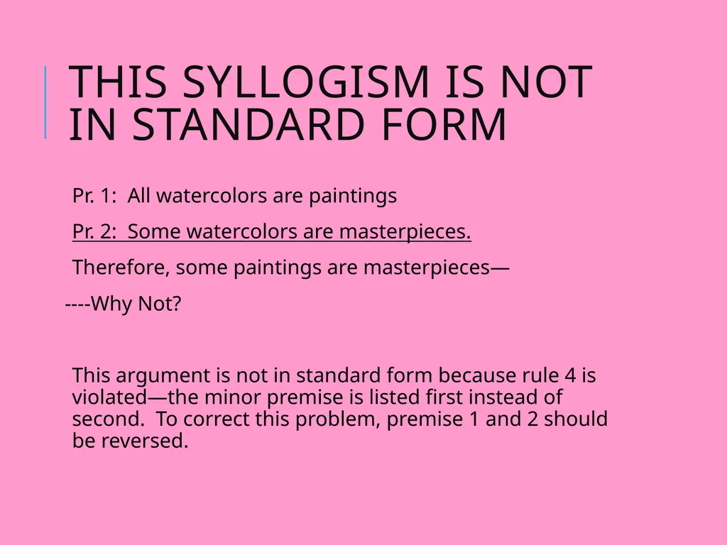 Hurley chapter 5 Categorical Syllogisms - slide 4 of 18
