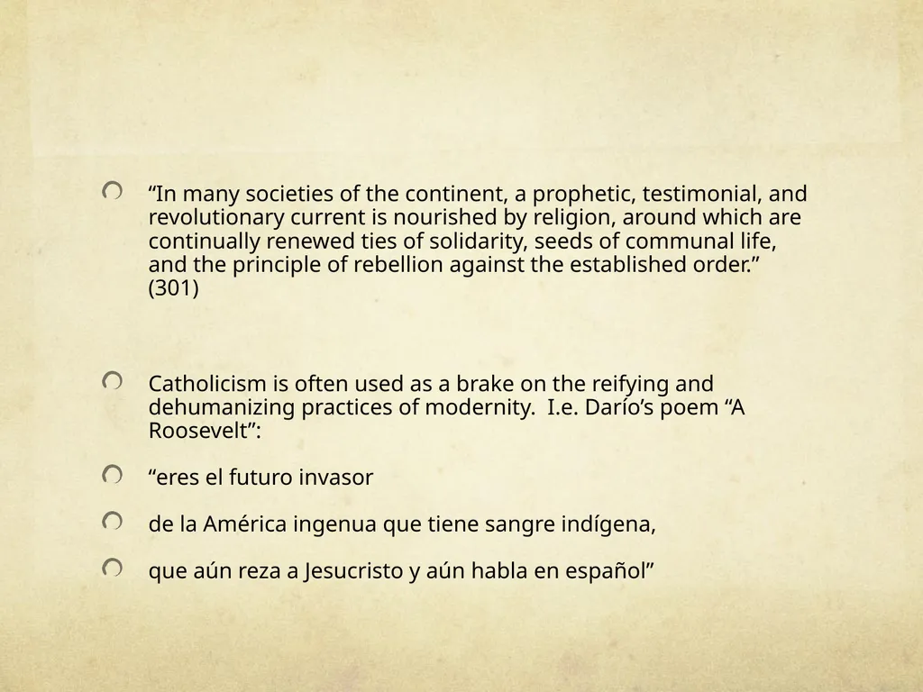 Modernity and Postmodernity in Latin America - slide 11 of 13