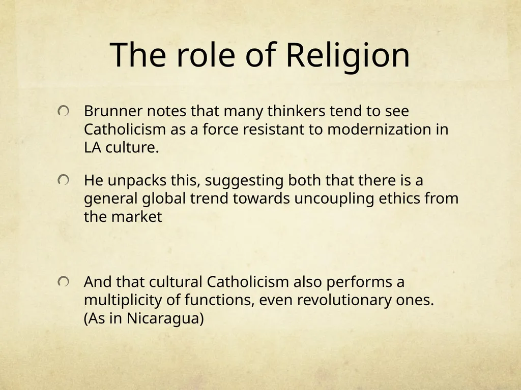 Modernity and Postmodernity in Latin America - slide 10 of 13