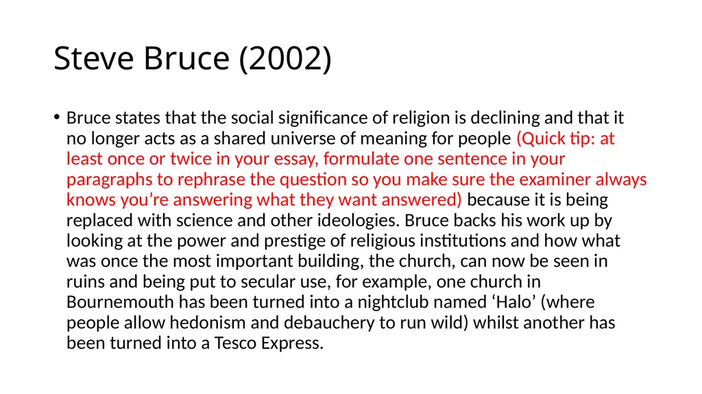 Using material from Item A and elsewhere, asses - slide 8 of 19