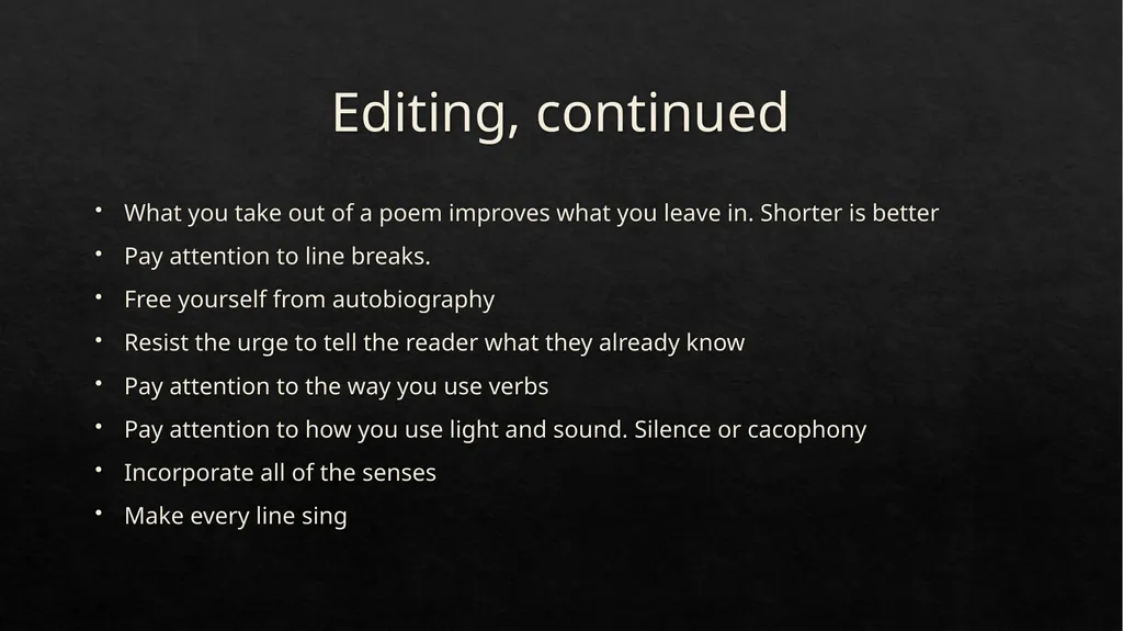 San Francisco Writers Conference Poetry Summit A - slide 10 of 13