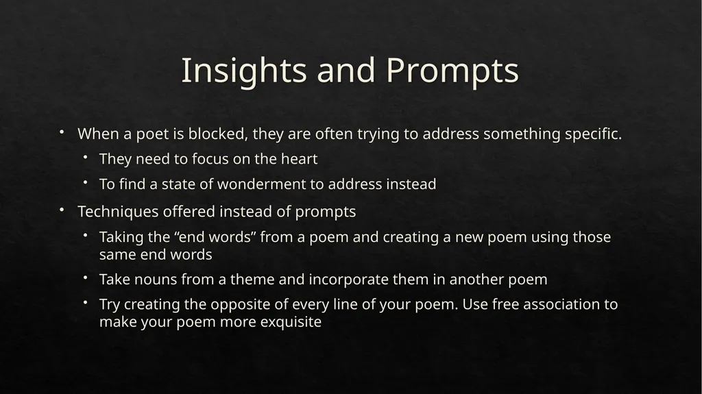 San Francisco Writers Conference Poetry Summit A - slide 3 of 13