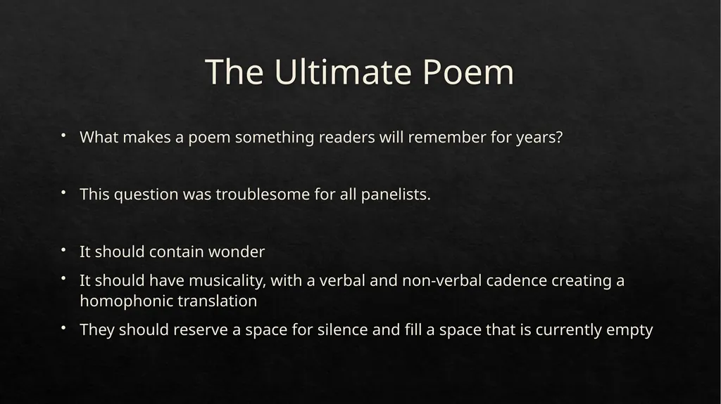 San Francisco Writers Conference Poetry Summit A - slide 11 of 13