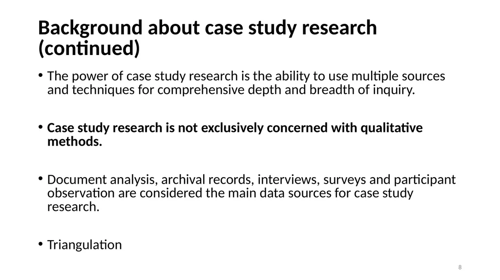 Case Study Research and Ethnography DR. Rania - slide 8 of 44