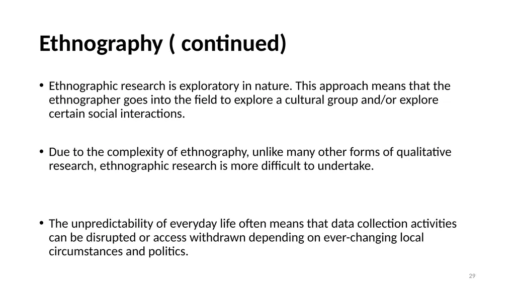 Case Study Research and Ethnography DR. Rania - slide 29 of 44