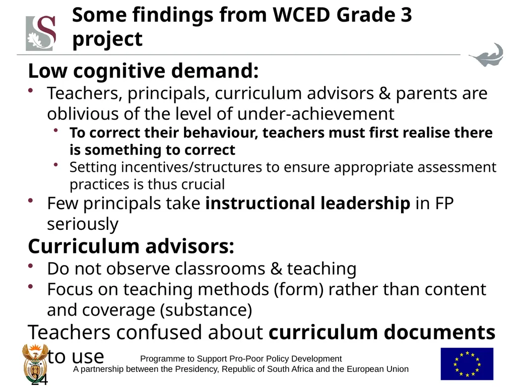 Towards identifying policies to address - slide 23 of 34
