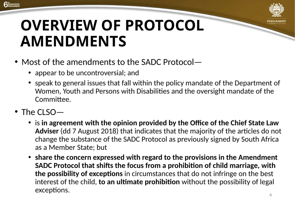 1 PC on Women, Youth and Persons with Disabilities - slide 6 of 12