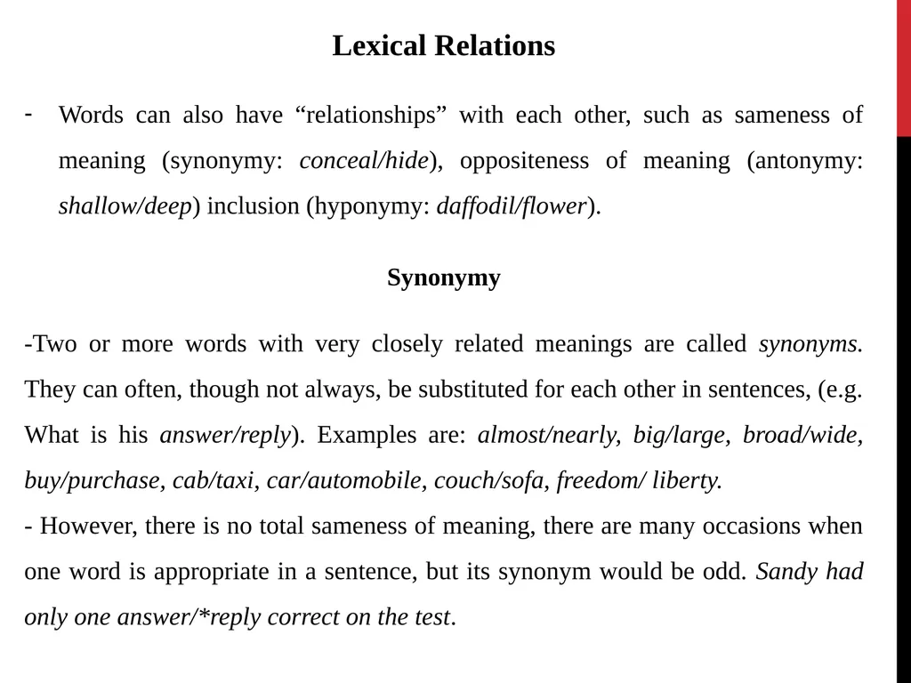 Semantics by Dr. Salah Al-Bahadily Semantics is - slide 9 of 16