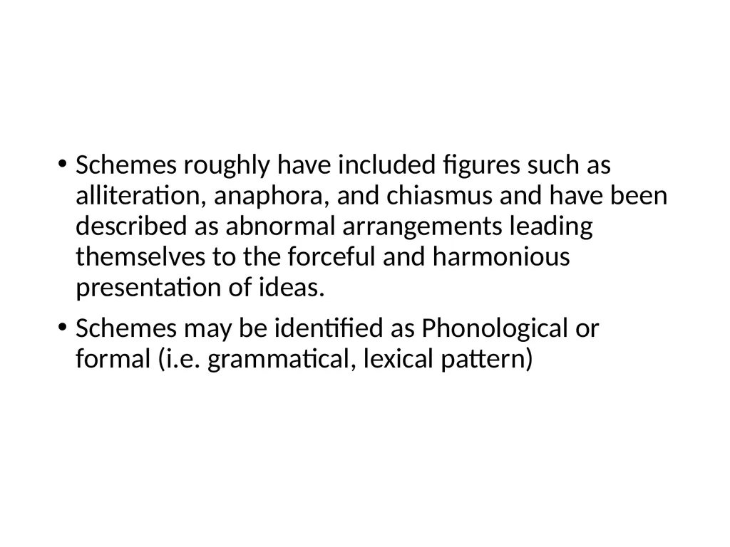 Schemes and Topes Stylistics 551 Lecture 22 - slide 5 of 19