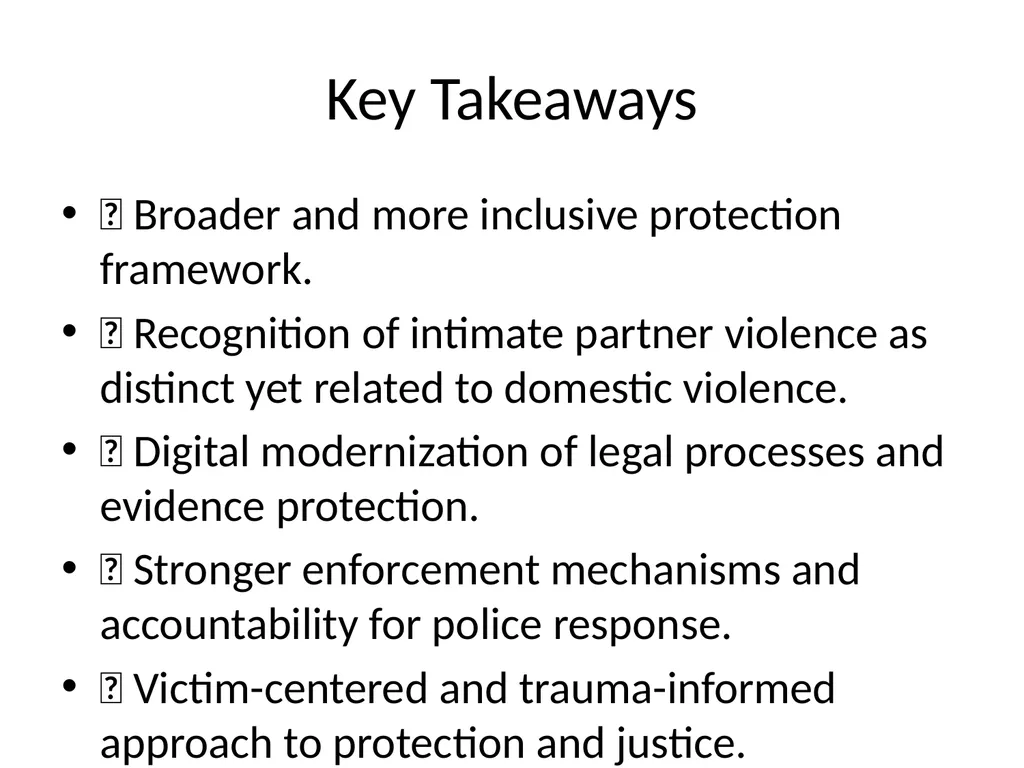 Comparative Overview: Domestic Violence Act 2020 - slide 8 of 8