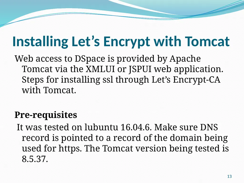 SSL (Secure Sockets Layer) for Library Software - slide 13 of 37
