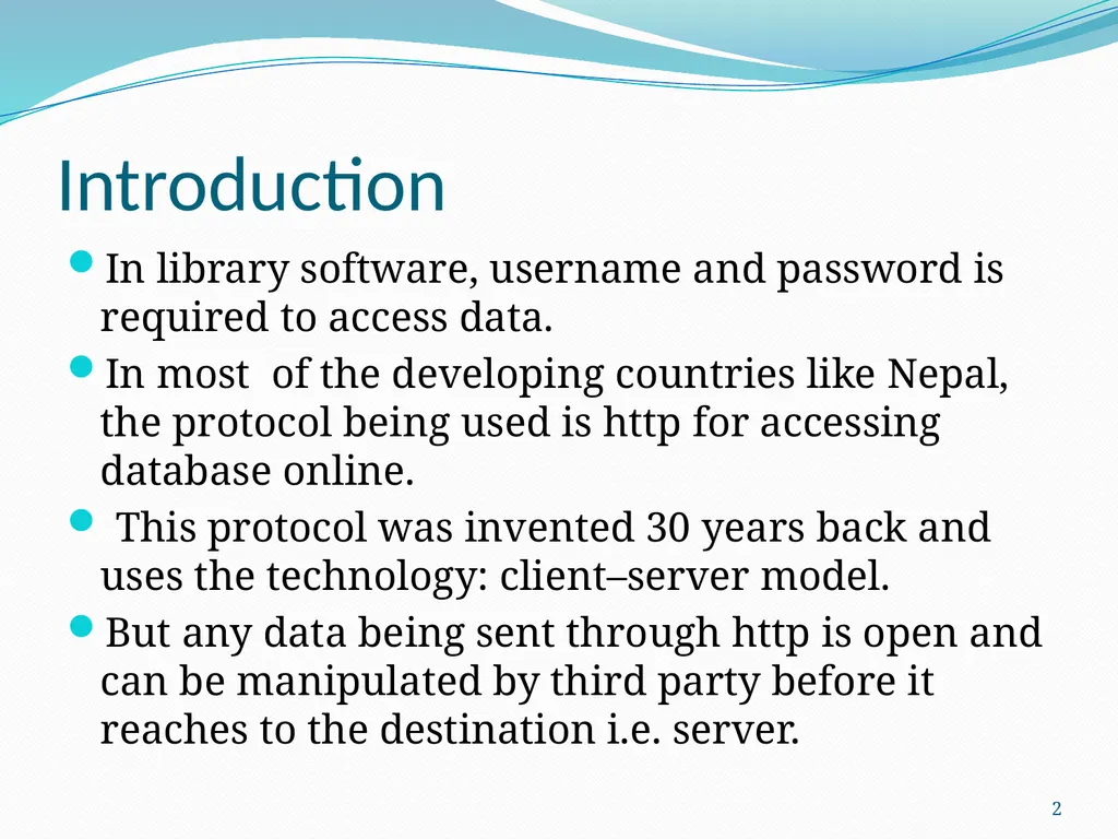 SSL (Secure Sockets Layer) for Library Software - slide 2 of 37