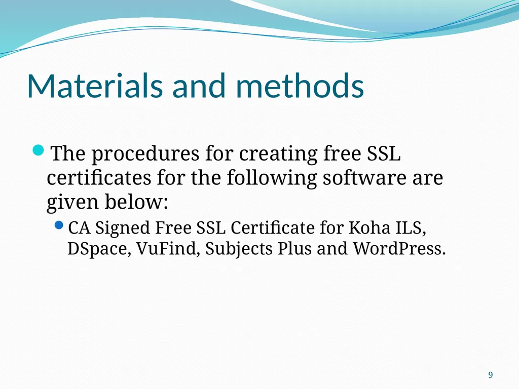 SSL (Secure Sockets Layer) for Library Software - slide 9 of 37
