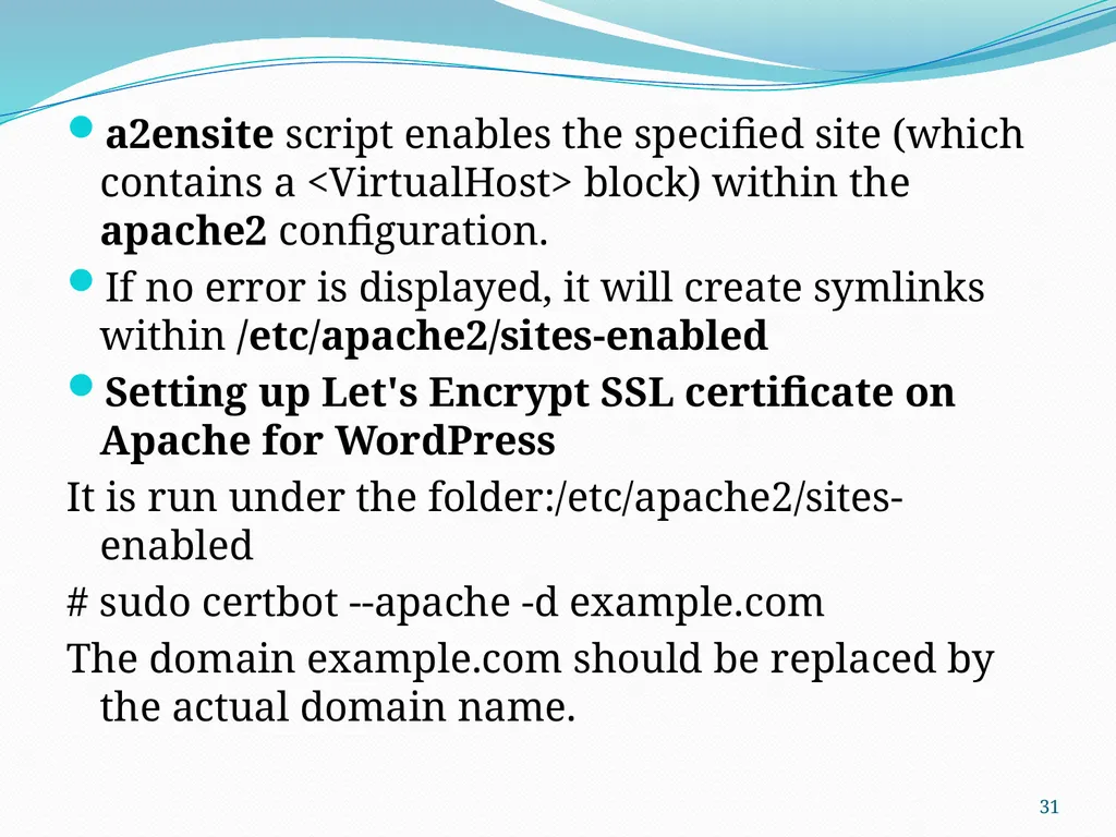 SSL (Secure Sockets Layer) for Library Software - slide 31 of 37