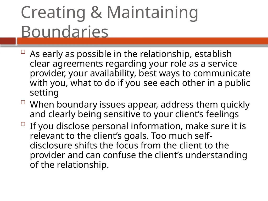 Ethics and Boundaries in helping professions What - slide 15 of 21