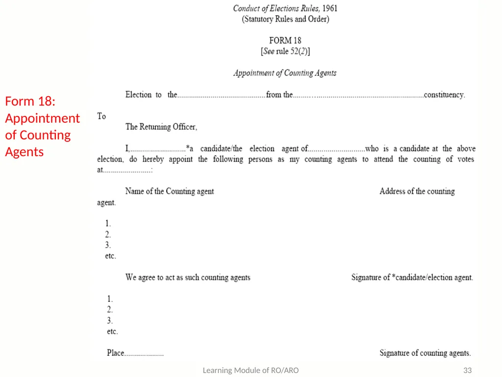 Learning Objective : To understand the law and - slide 33 of 73
