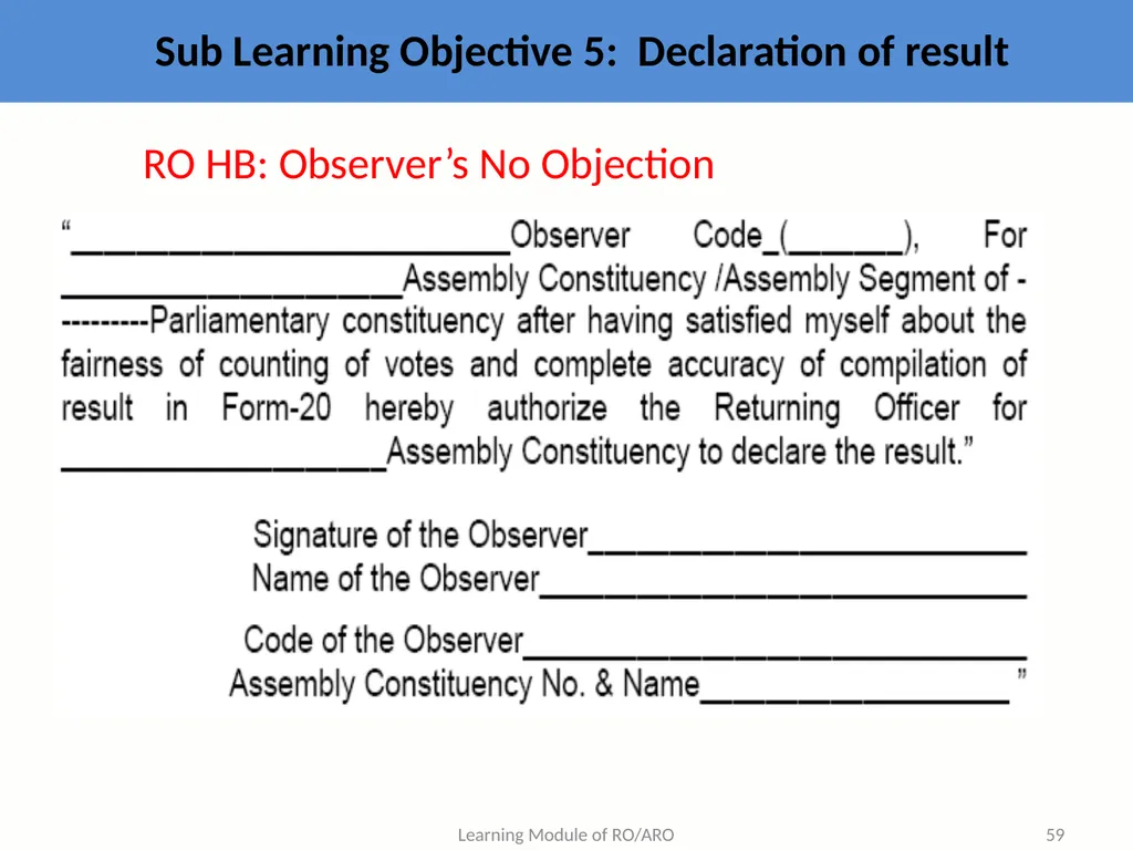 Learning Objective : To understand the law and - slide 59 of 73
