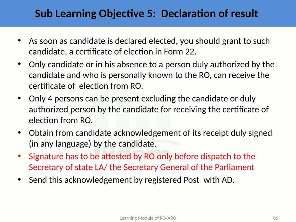 Learning Objective : To understand the law and - slide 66 of 73