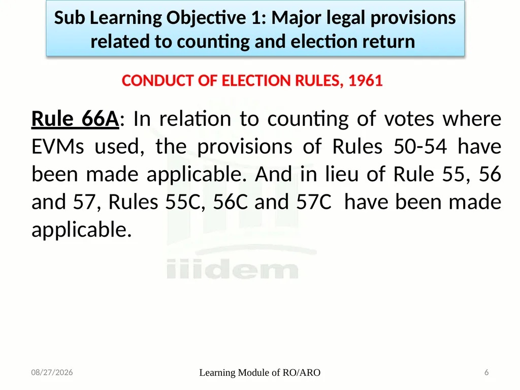 Learning Objective : To understand the law and - slide 6 of 73