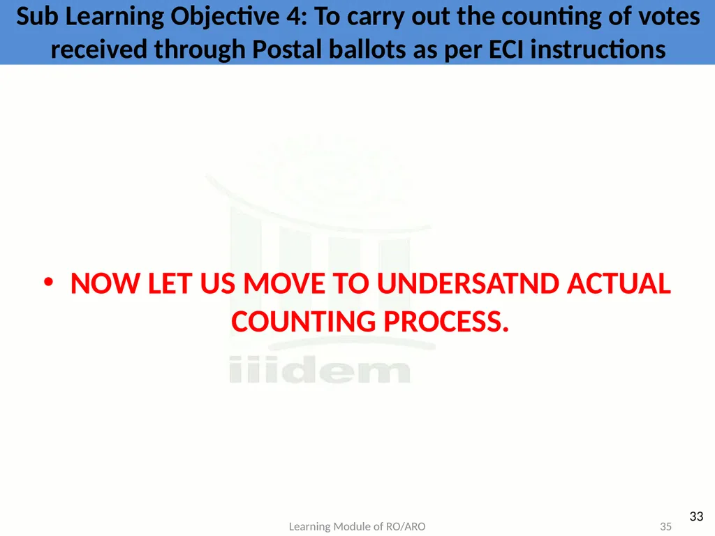 Learning Objective : To understand the law and - slide 35 of 73