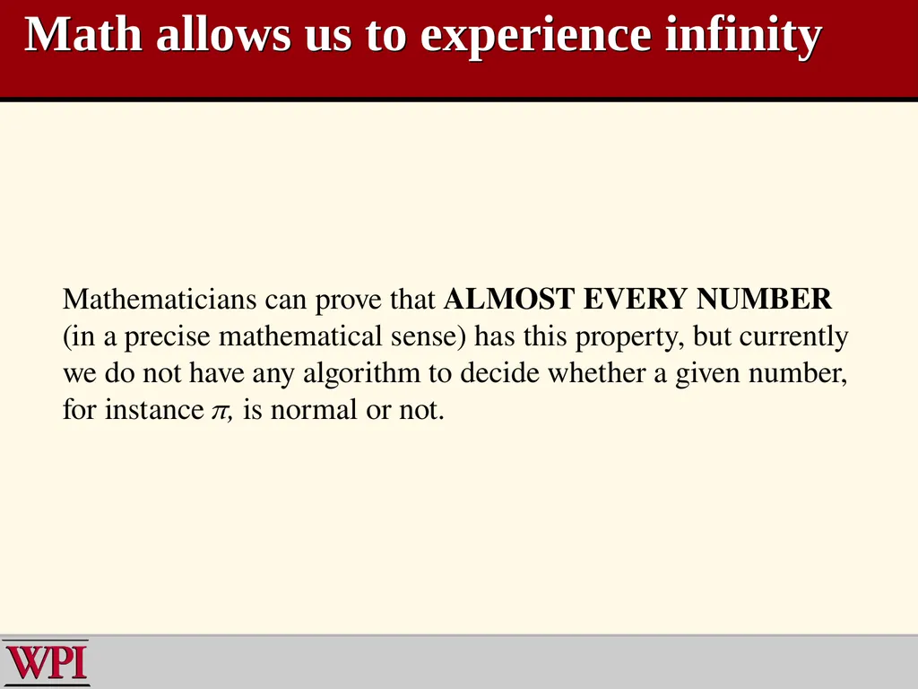 WPI Mathematics Institute for Secondary Teaching - slide 14 of 27