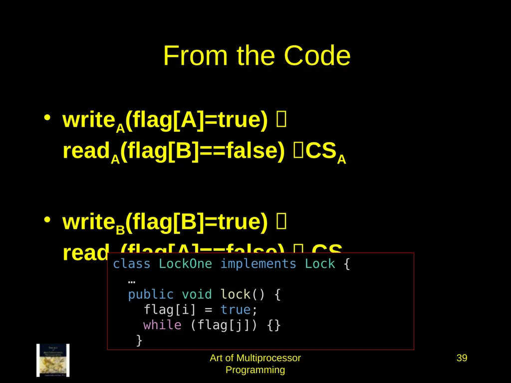 Art of Multiprocessor Programming 2 Mutual - slide 38 of 93