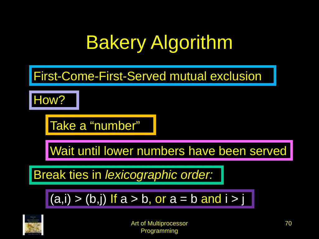 Art of Multiprocessor Programming 2 Mutual - slide 69 of 93