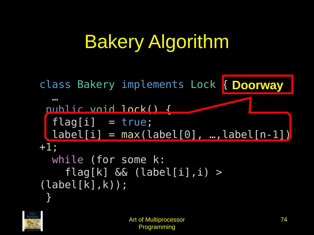 Art of Multiprocessor Programming 2 Mutual - slide 73 of 93