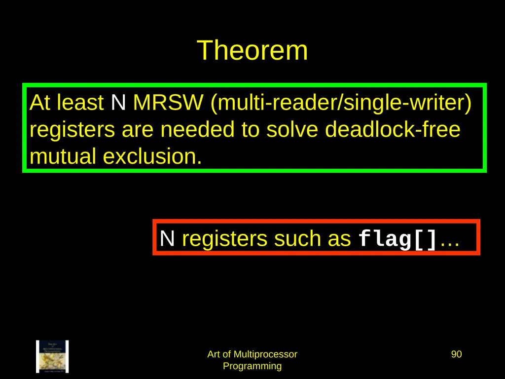 Art of Multiprocessor Programming 2 Mutual - slide 89 of 93