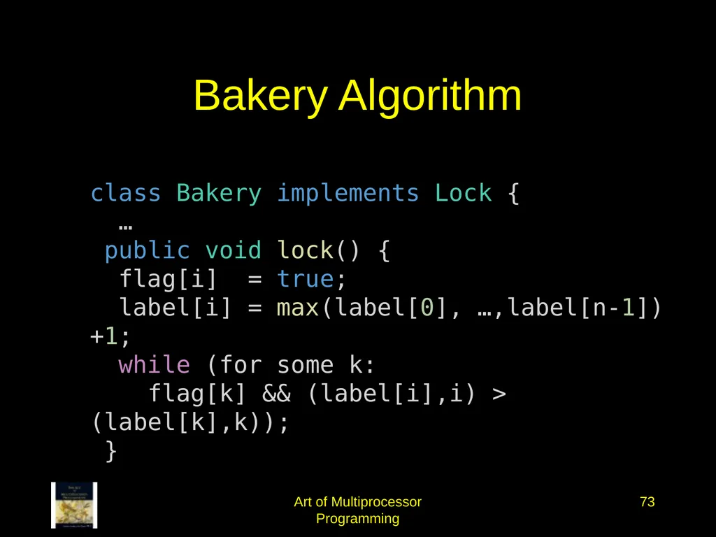 Art of Multiprocessor Programming 2 Mutual - slide 72 of 93