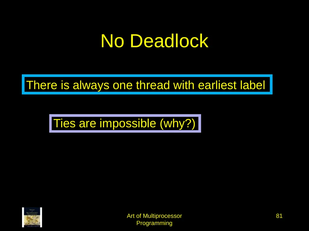 Art of Multiprocessor Programming 2 Mutual - slide 80 of 93