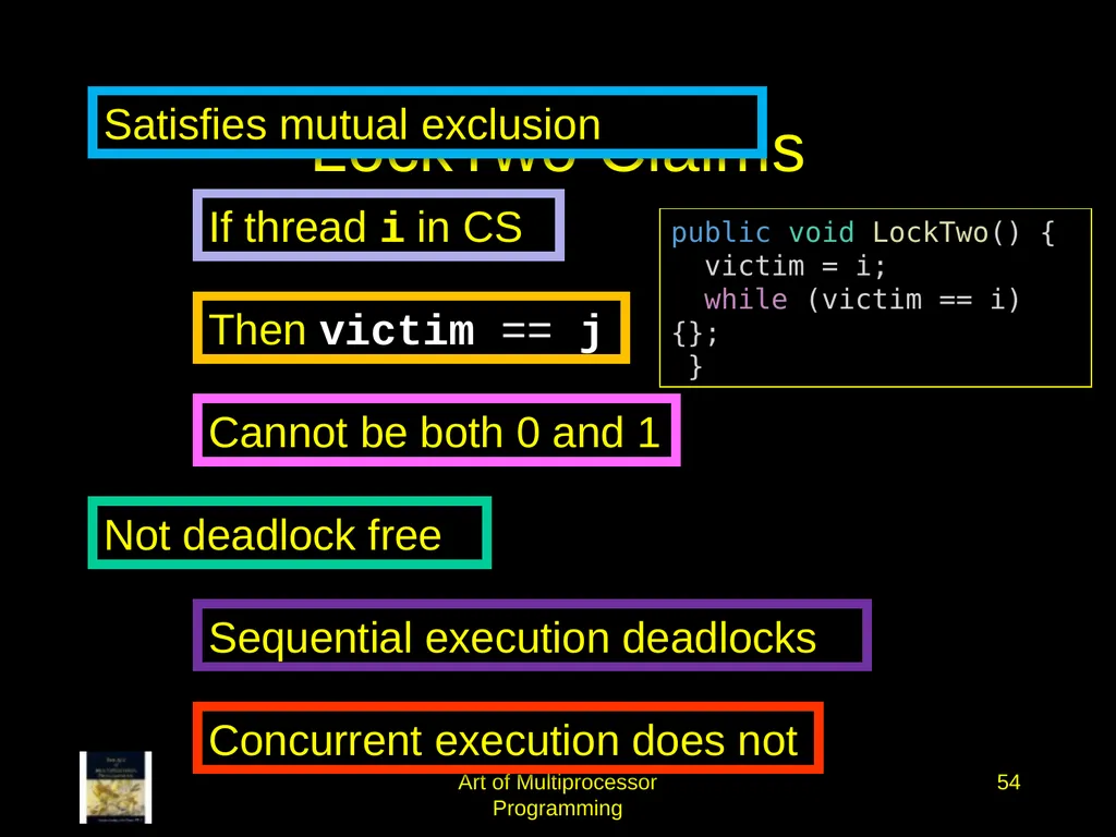 Art of Multiprocessor Programming 2 Mutual - slide 53 of 93