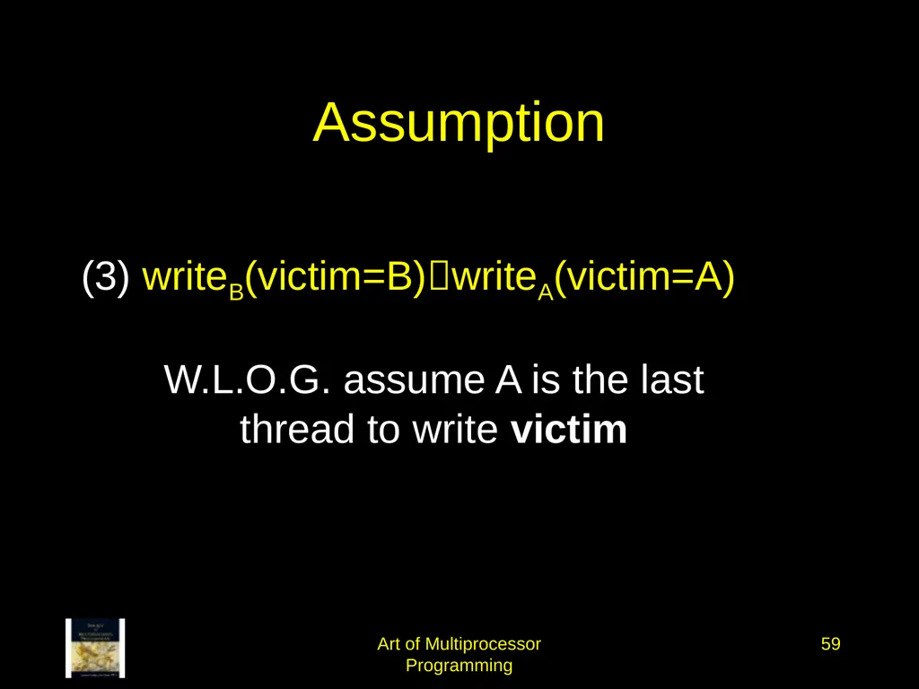 Art of Multiprocessor Programming 2 Mutual - slide 58 of 93
