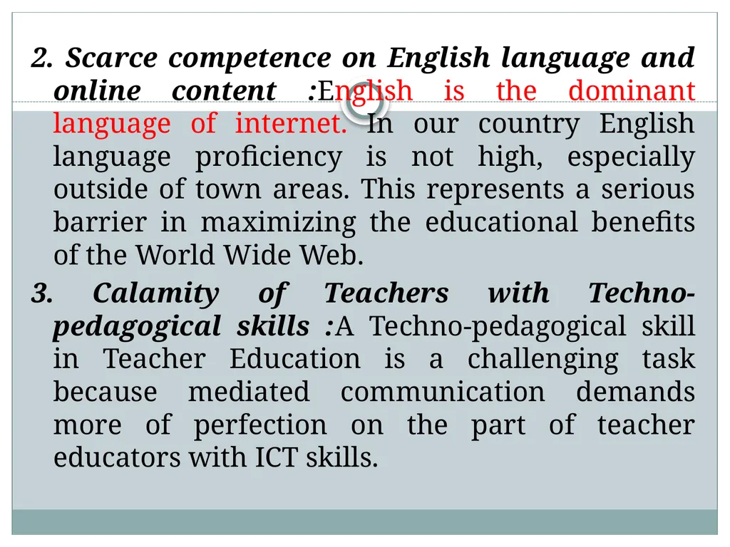 Developing Techno-Pedagogic Skills Introduction We - slide 20 of 28