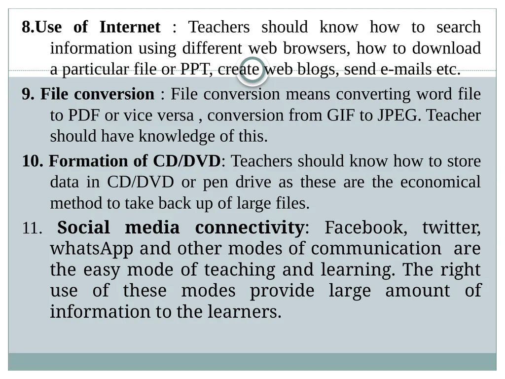 Developing Techno-Pedagogic Skills Introduction We - slide 17 of 28