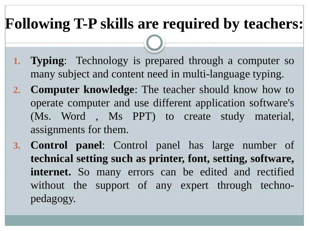Developing Techno-Pedagogic Skills Introduction We - slide 15 of 28