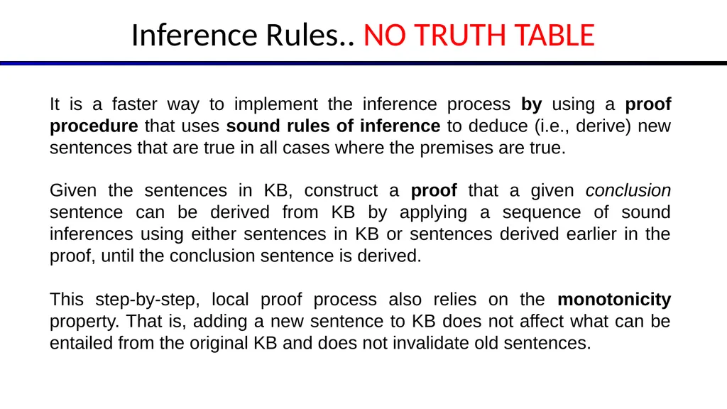 Artificial Intelligence Chapter 7: Logical Agents - slide 13 of 23