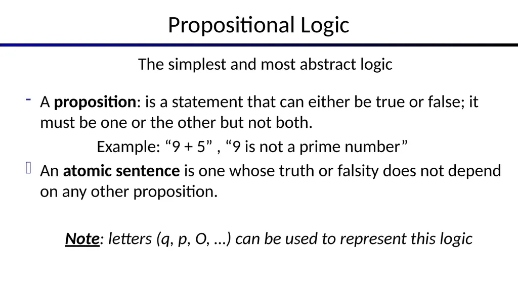Artificial Intelligence Chapter 7: Logical Agents - slide 5 of 23