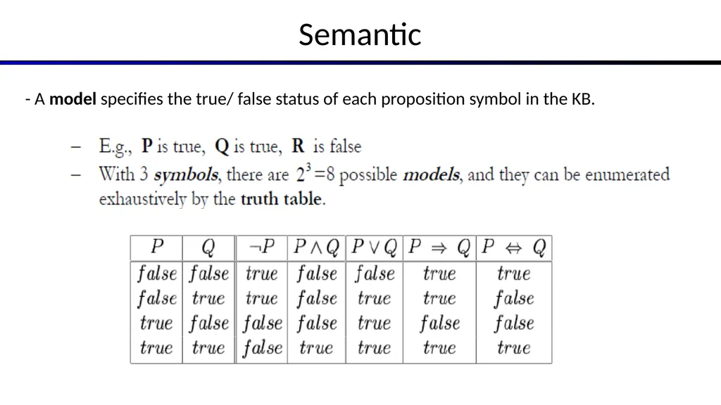 Artificial Intelligence Chapter 7: Logical Agents - slide 7 of 23