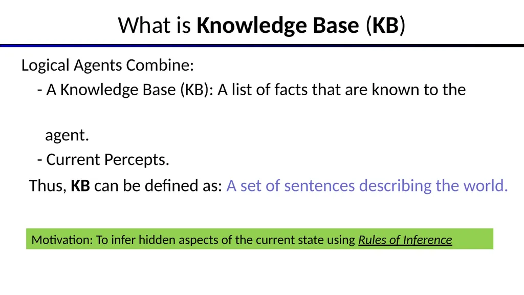 Artificial Intelligence Chapter 7: Logical Agents - slide 2 of 23