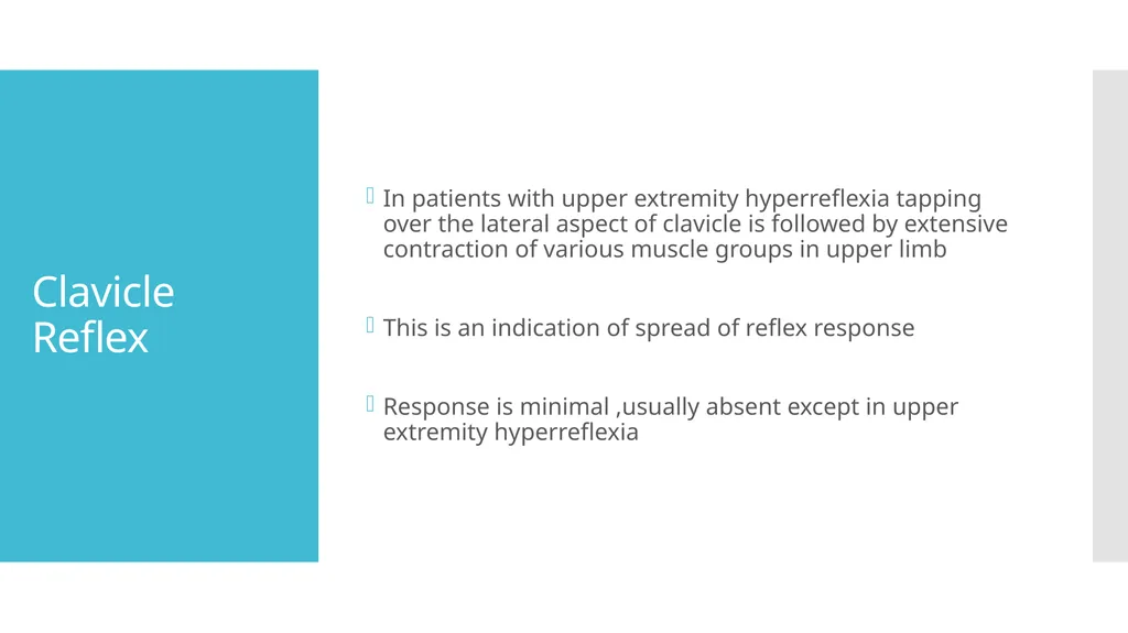 EXAMINATION OF UPPER LIMB DEEP TENDON REFLEXES Dr - slide 22 of 28