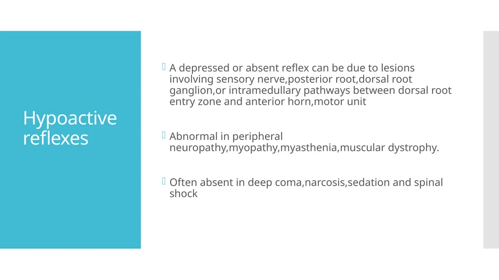 EXAMINATION OF UPPER LIMB DEEP TENDON REFLEXES Dr - slide 9 of 28