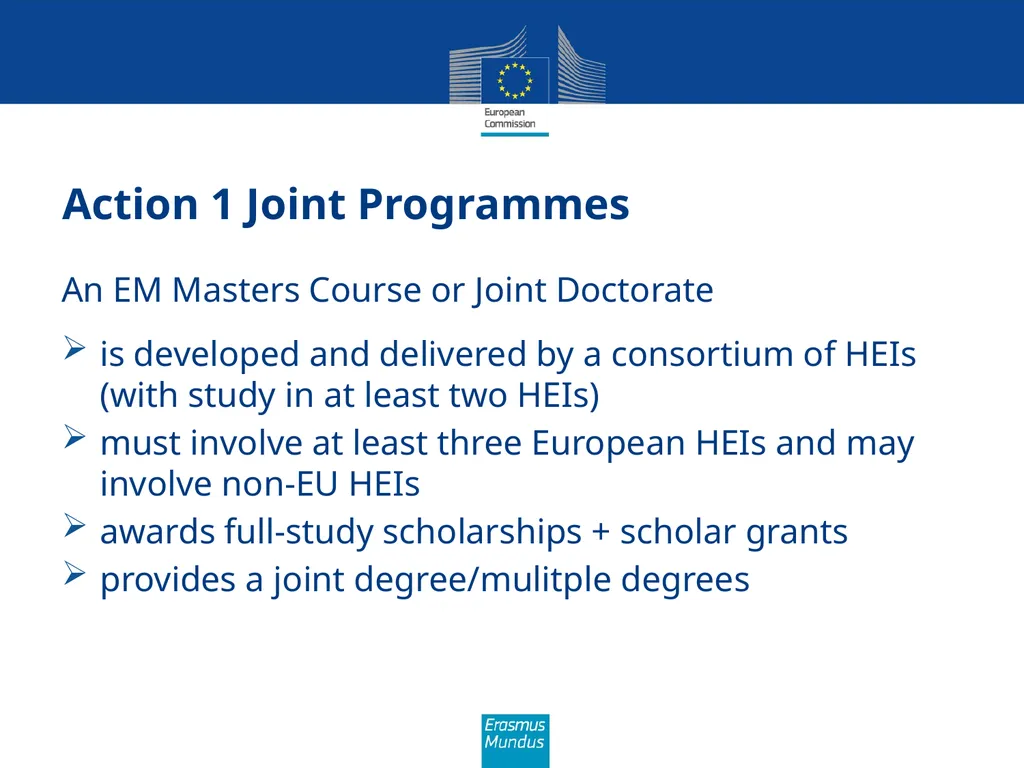 Erasmus Mundus The programme in brief (Amman, 21st - slide 4 of 41