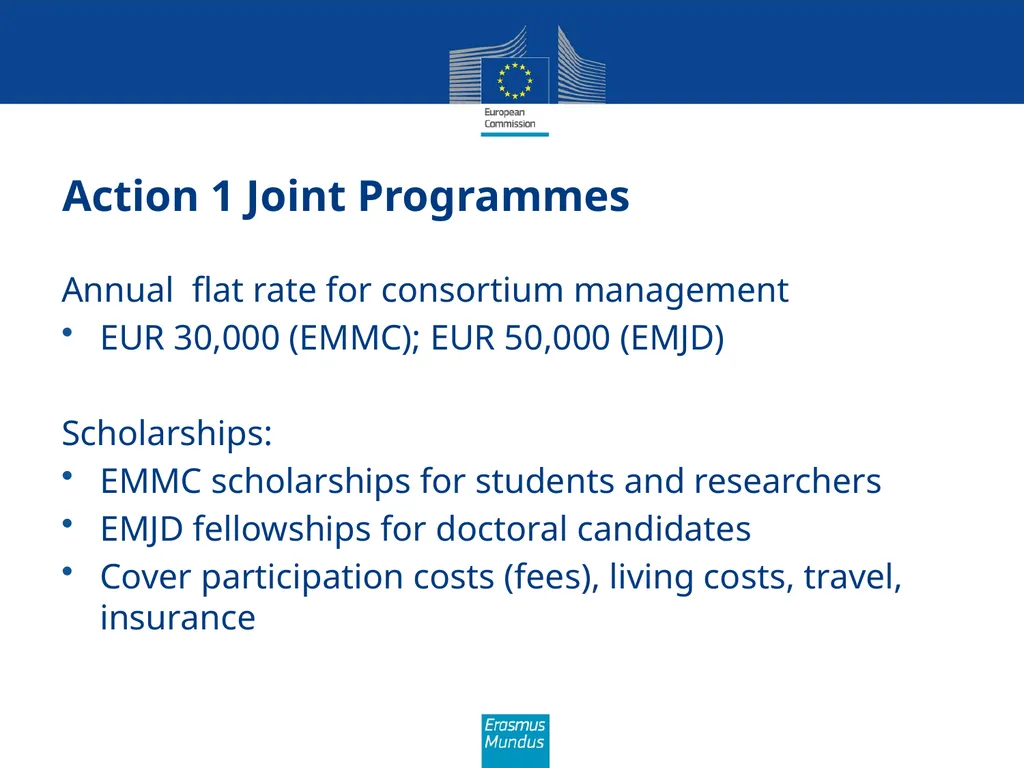 Erasmus Mundus The programme in brief (Amman, 21st - slide 7 of 41