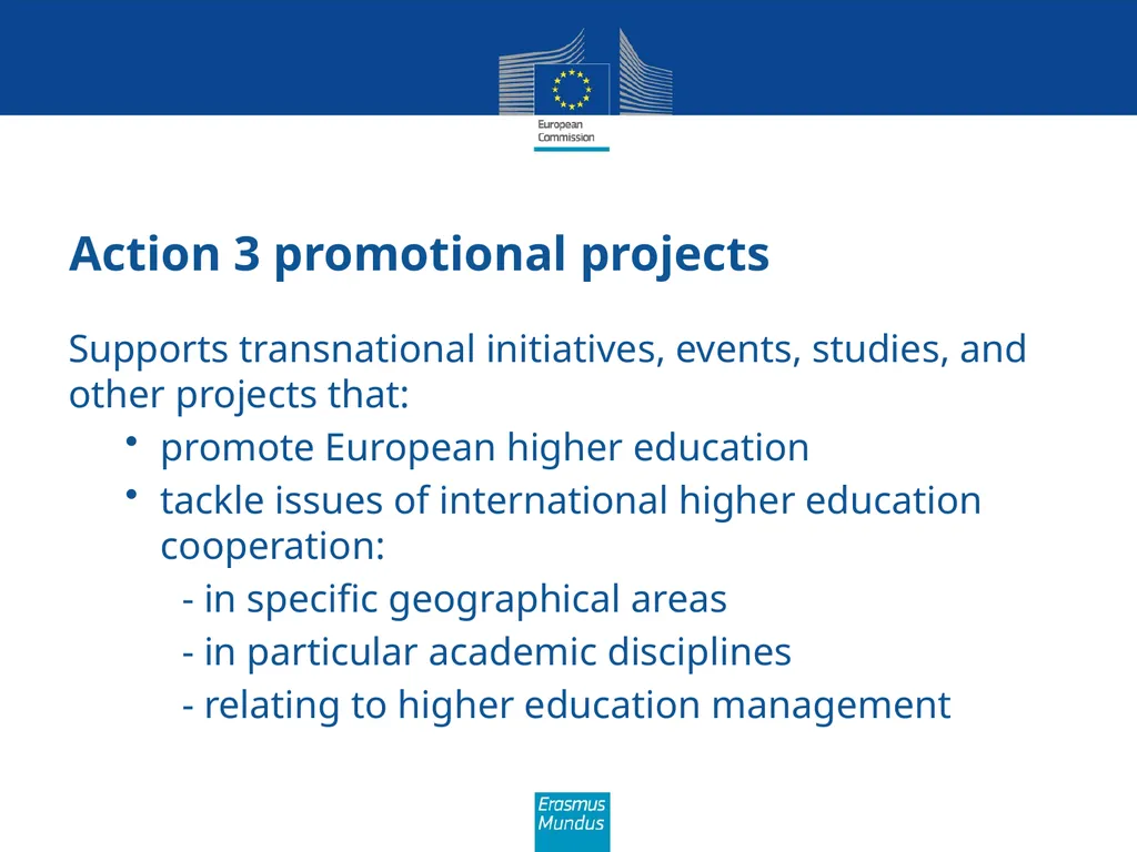 Erasmus Mundus The programme in brief (Amman, 21st - slide 17 of 41