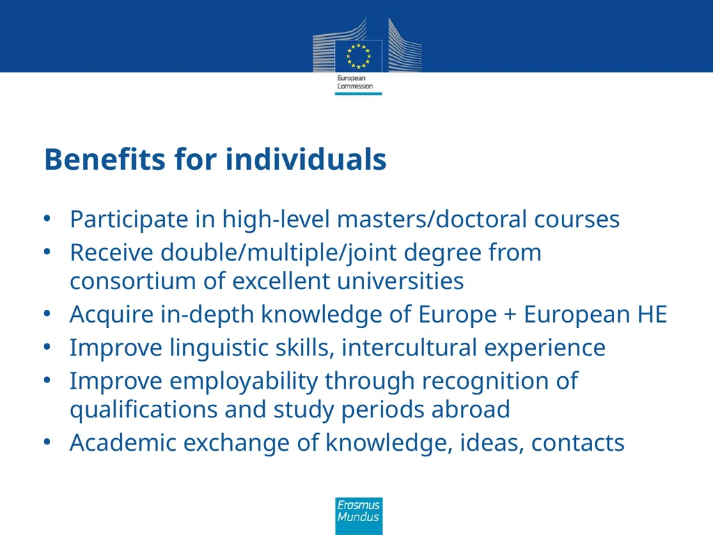 Erasmus Mundus The programme in brief (Amman, 21st - slide 38 of 41