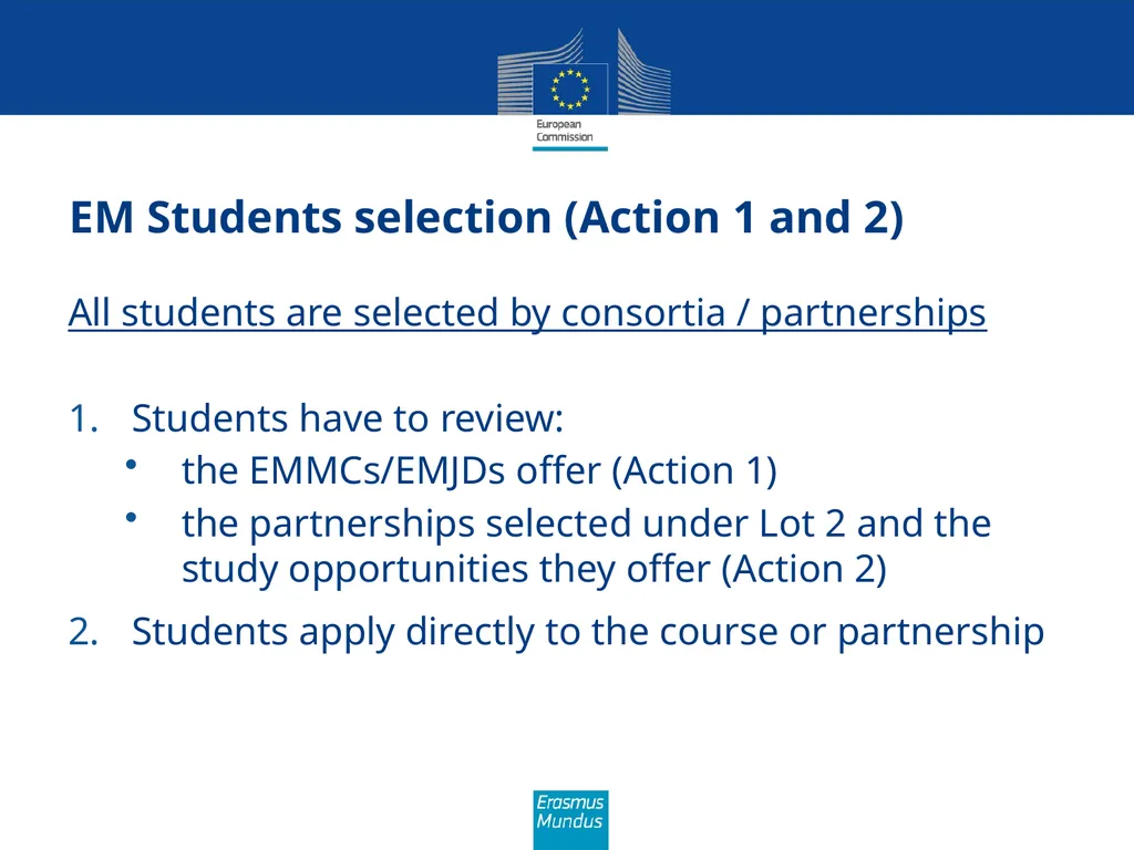 Erasmus Mundus The programme in brief (Amman, 21st - slide 36 of 41